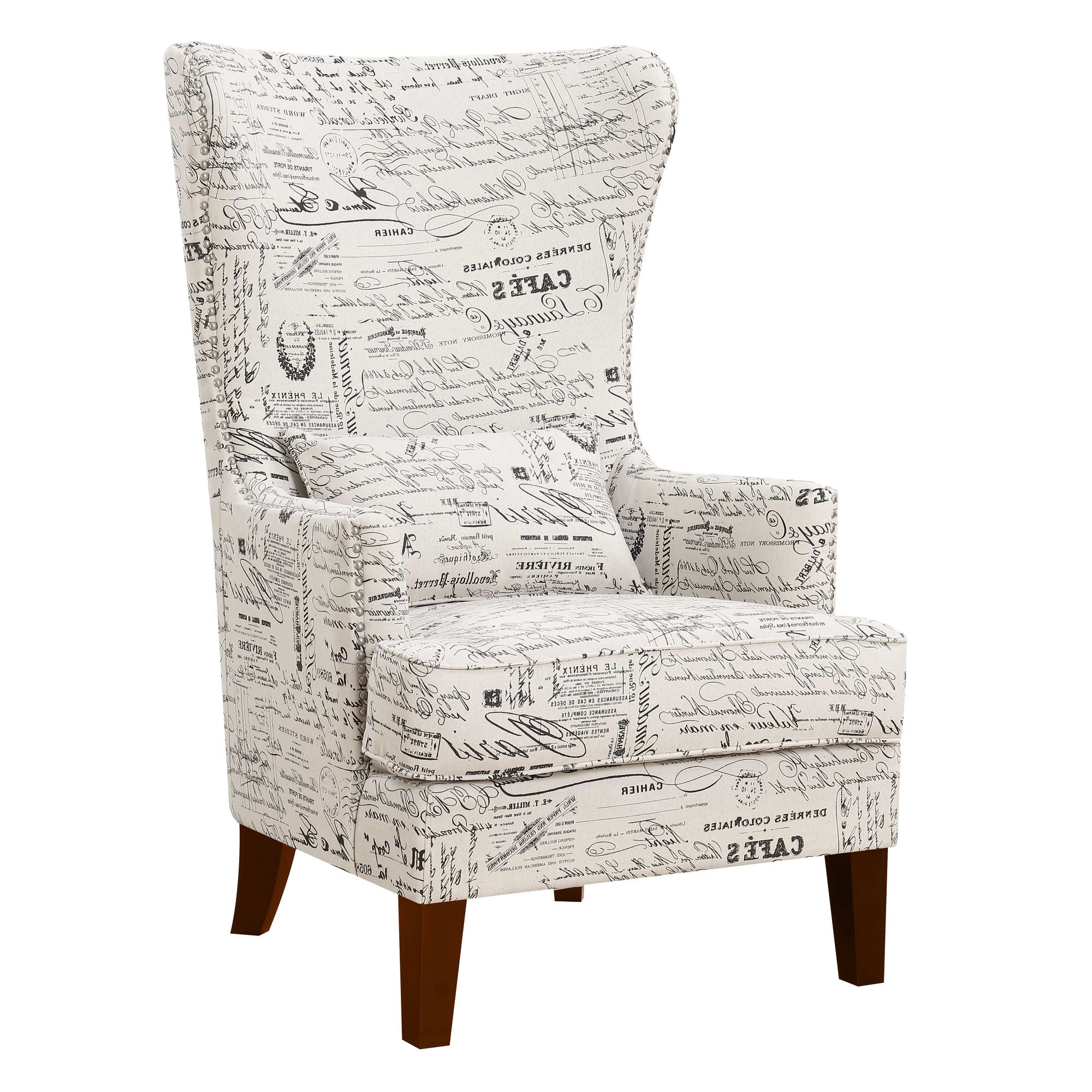 Kori-724-Chair-W/Chrome-Nails-in-French-Script