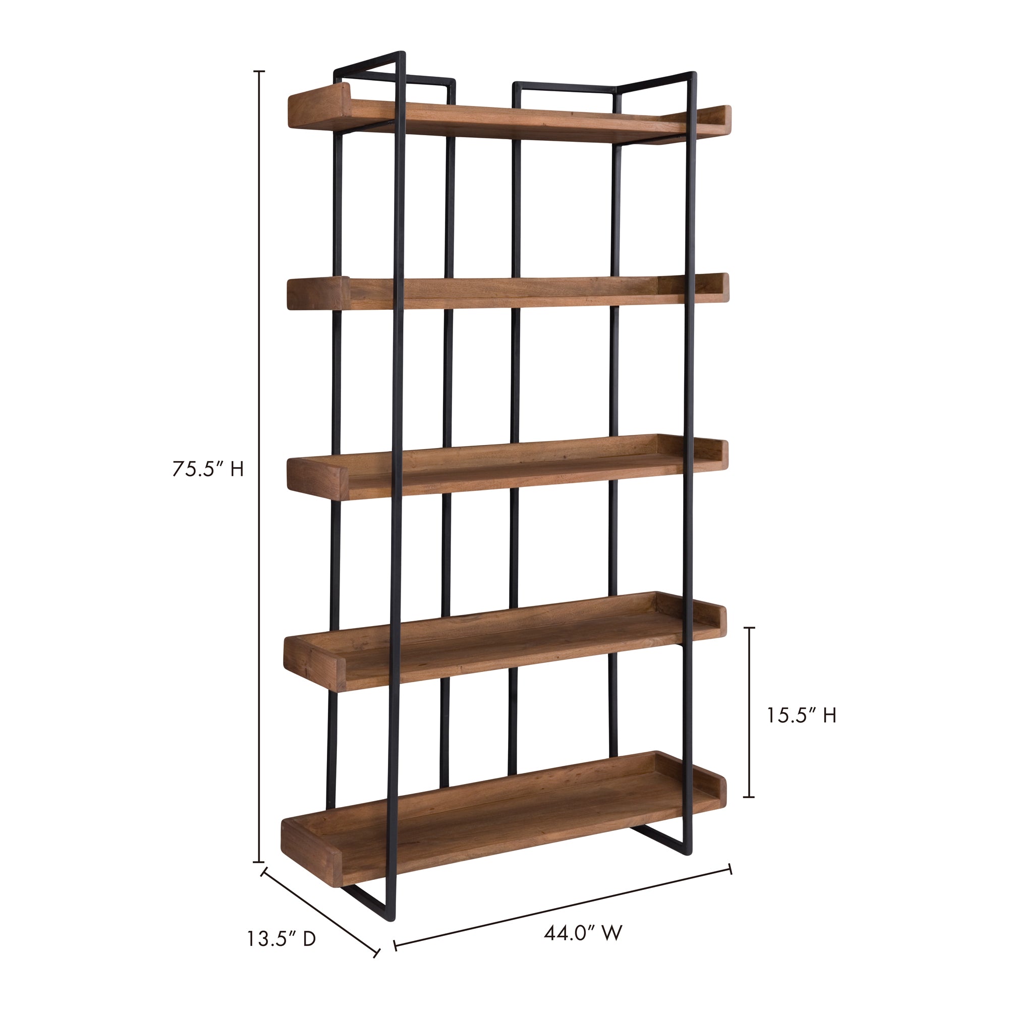 Vancouver Bookshelf Small Light Brown