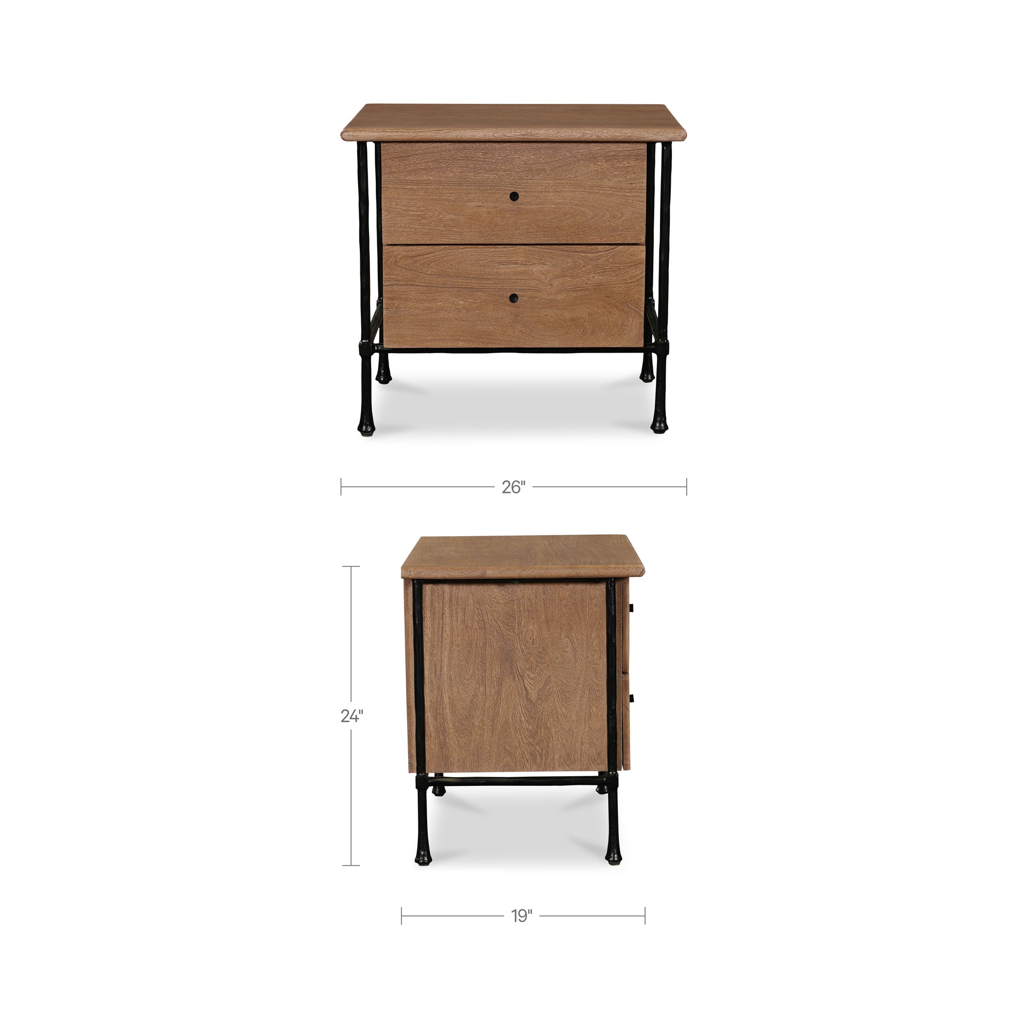 Rene Nightstand Brown
