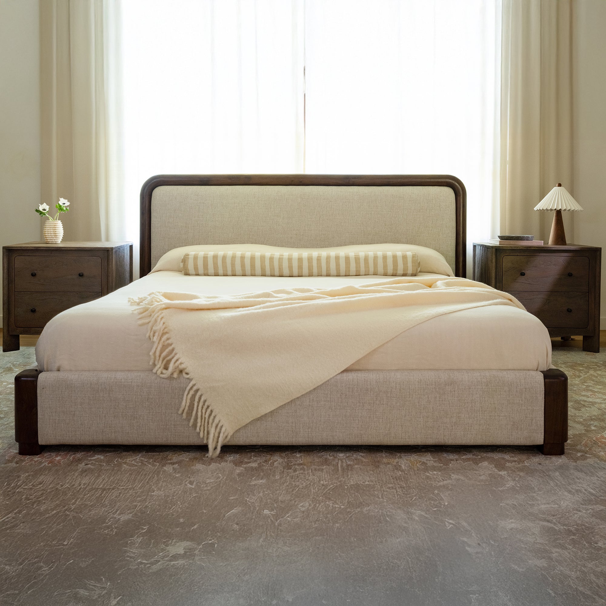 Bower Queen Bed Brown