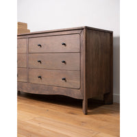 Mabel 6 Drawer Dresser Dark Brown