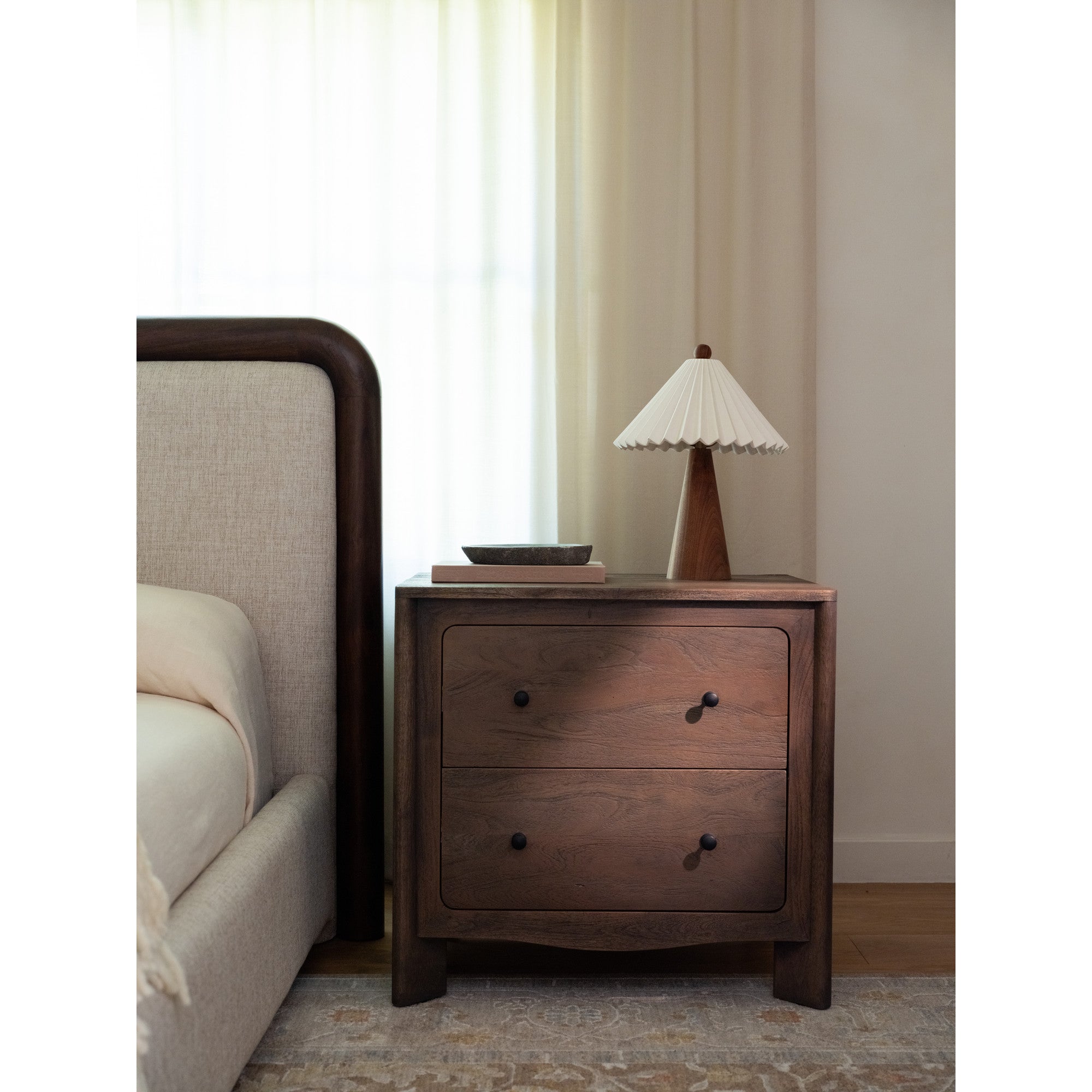 Mabel Nightstand Dark Brown