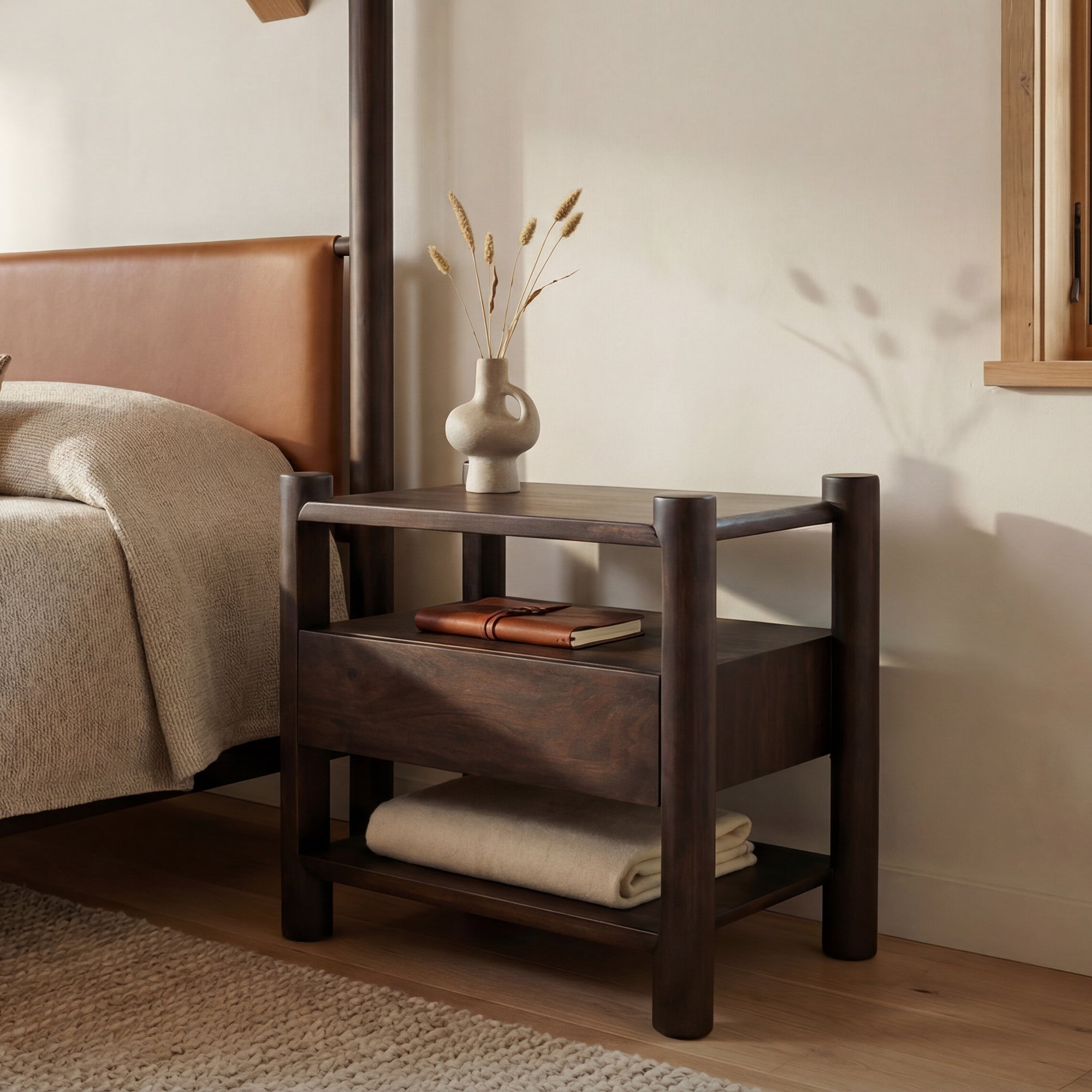 Devin Nightstand Brown