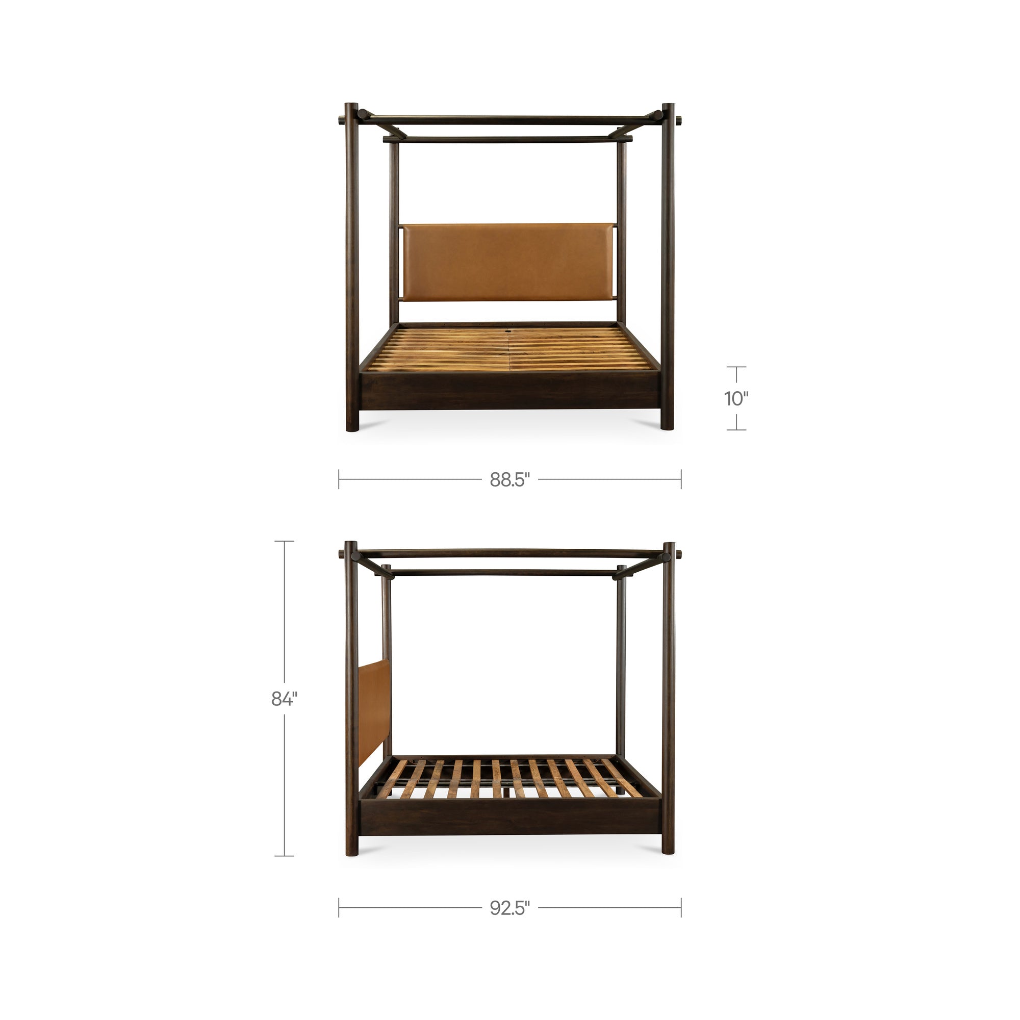 Devin Bed King Brown