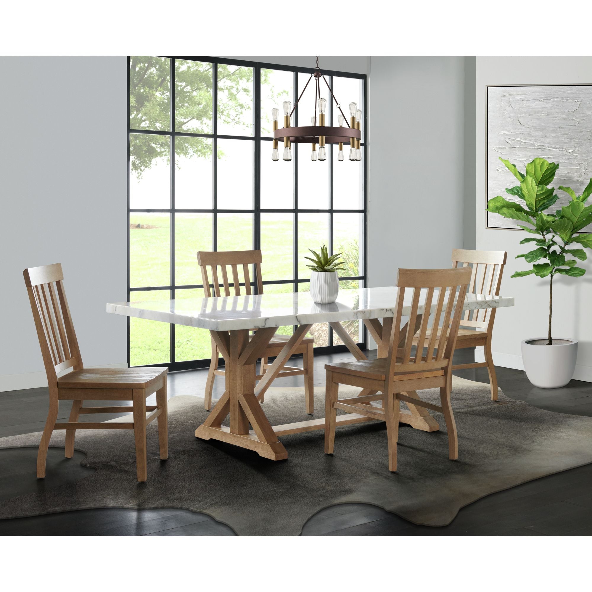 Lakeview-Rectangular-Standard-Height-Dining-Table-in-White-Marble