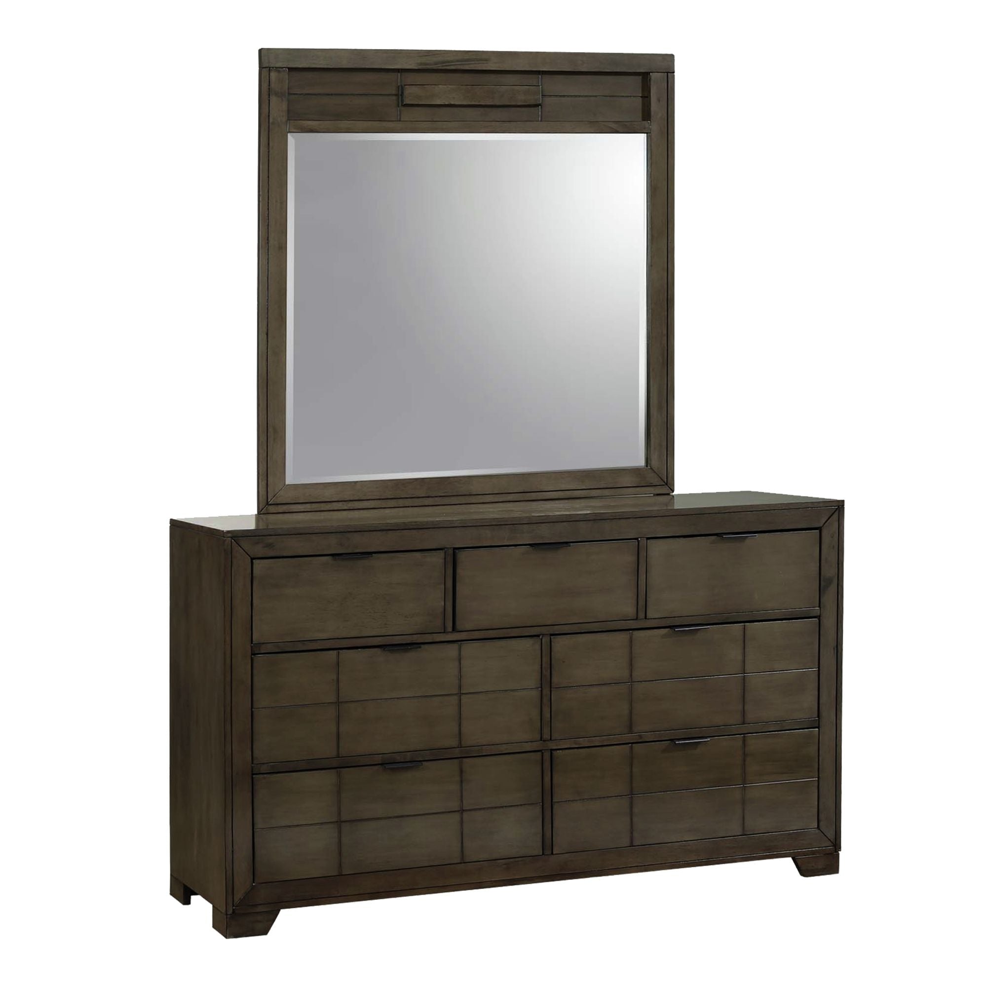 Logic-Dresser-&-Mirror-Set-Grey