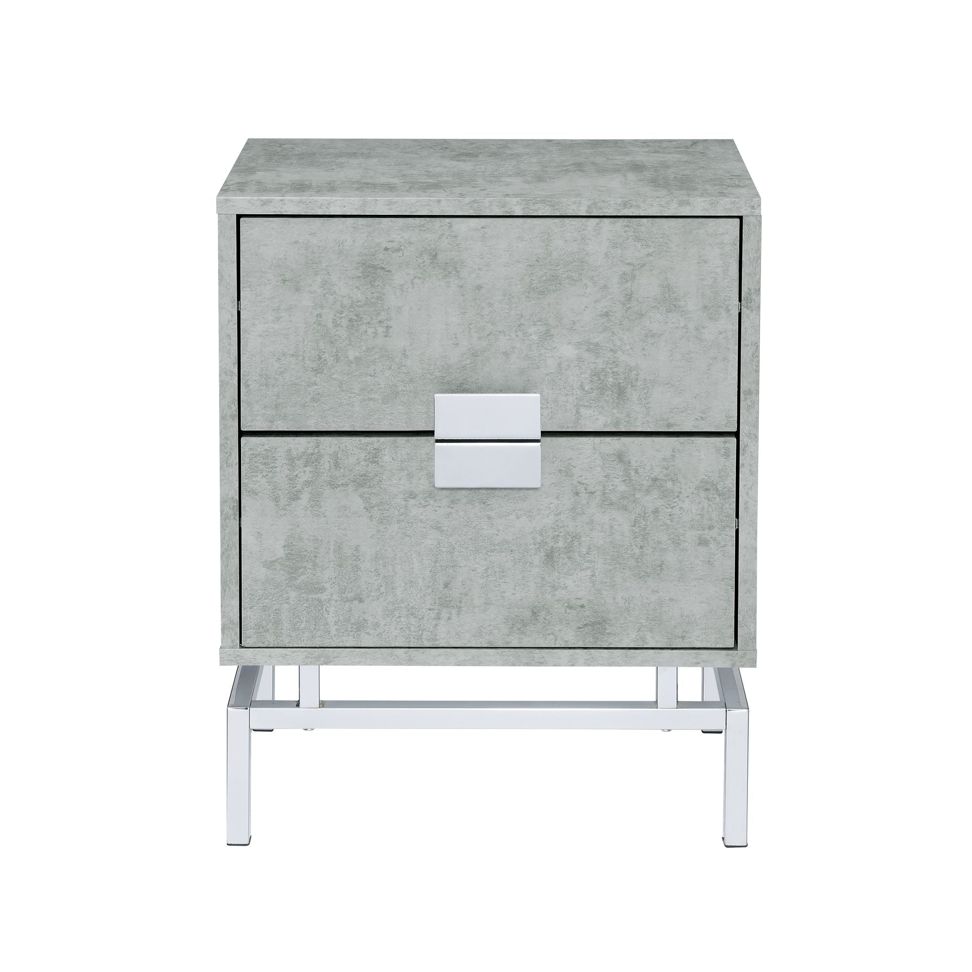 Lola-Accent-Nightstand-with-Cement-Top-in-Chrome