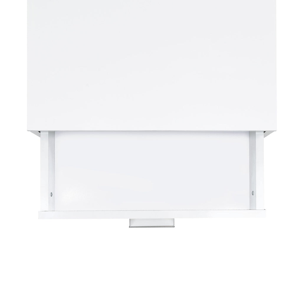 Lola-Accent-Nightstand-with-White-Top-in-Chrome
