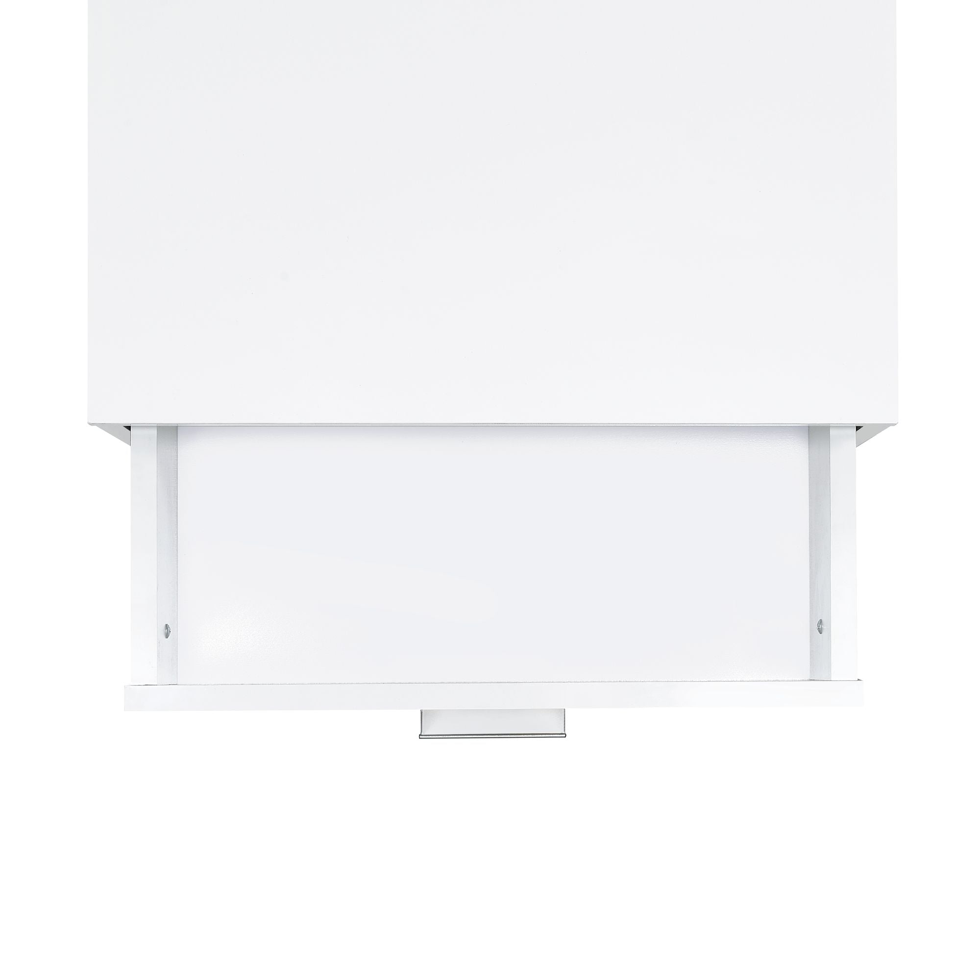Lola-Accent-Nightstand-with-White-Top-in-Chrome