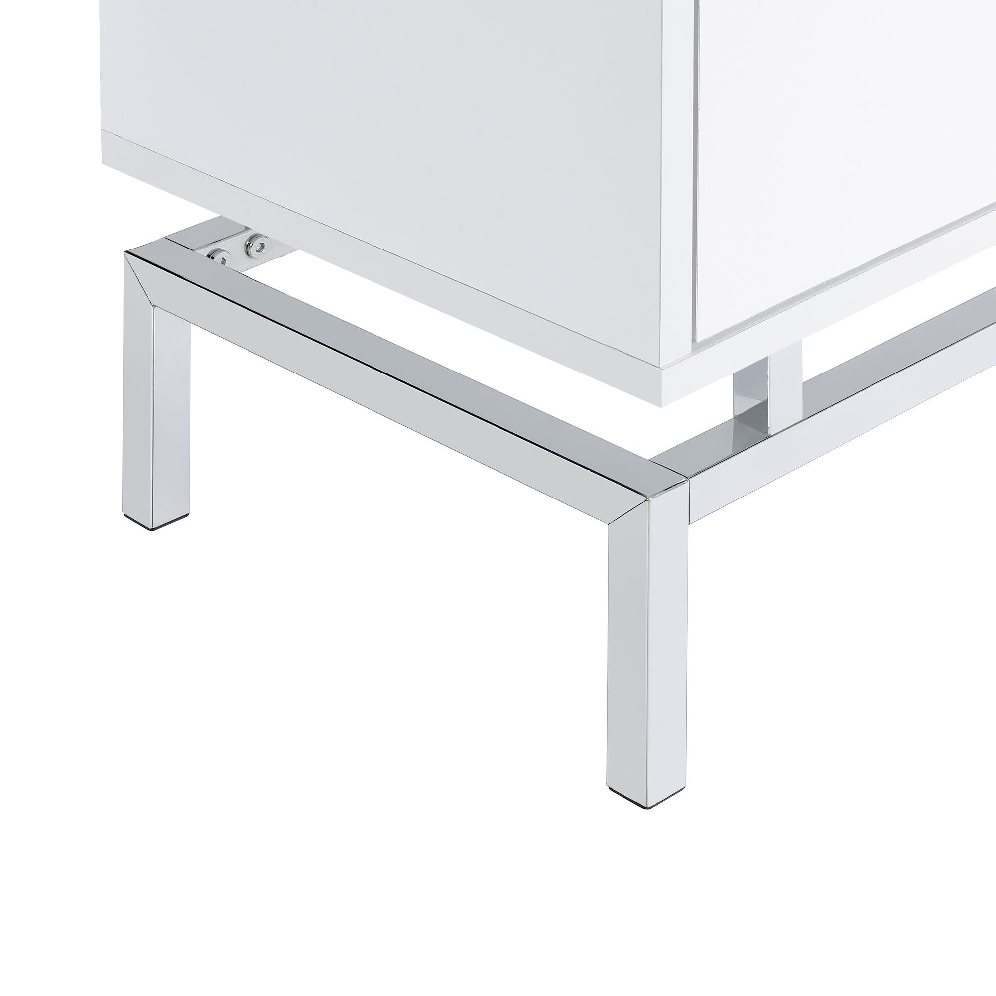 Lola-Accent-Nightstand-with-White-Top-in-Chrome