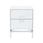 Lola-Accent-Nightstand-with-White-Top-in-Chrome