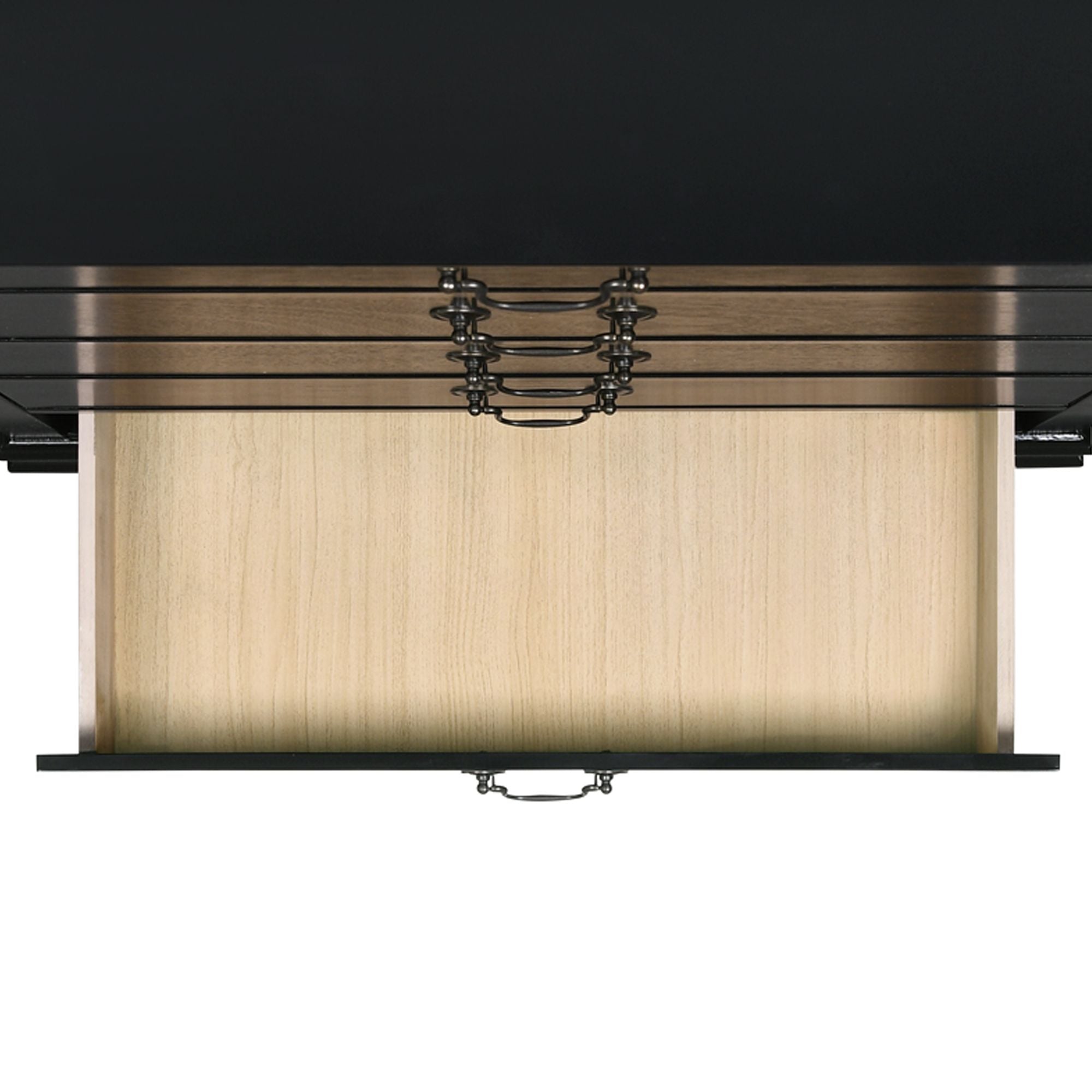 Louis-Philippe-5-Drawer-Chest-in-Black