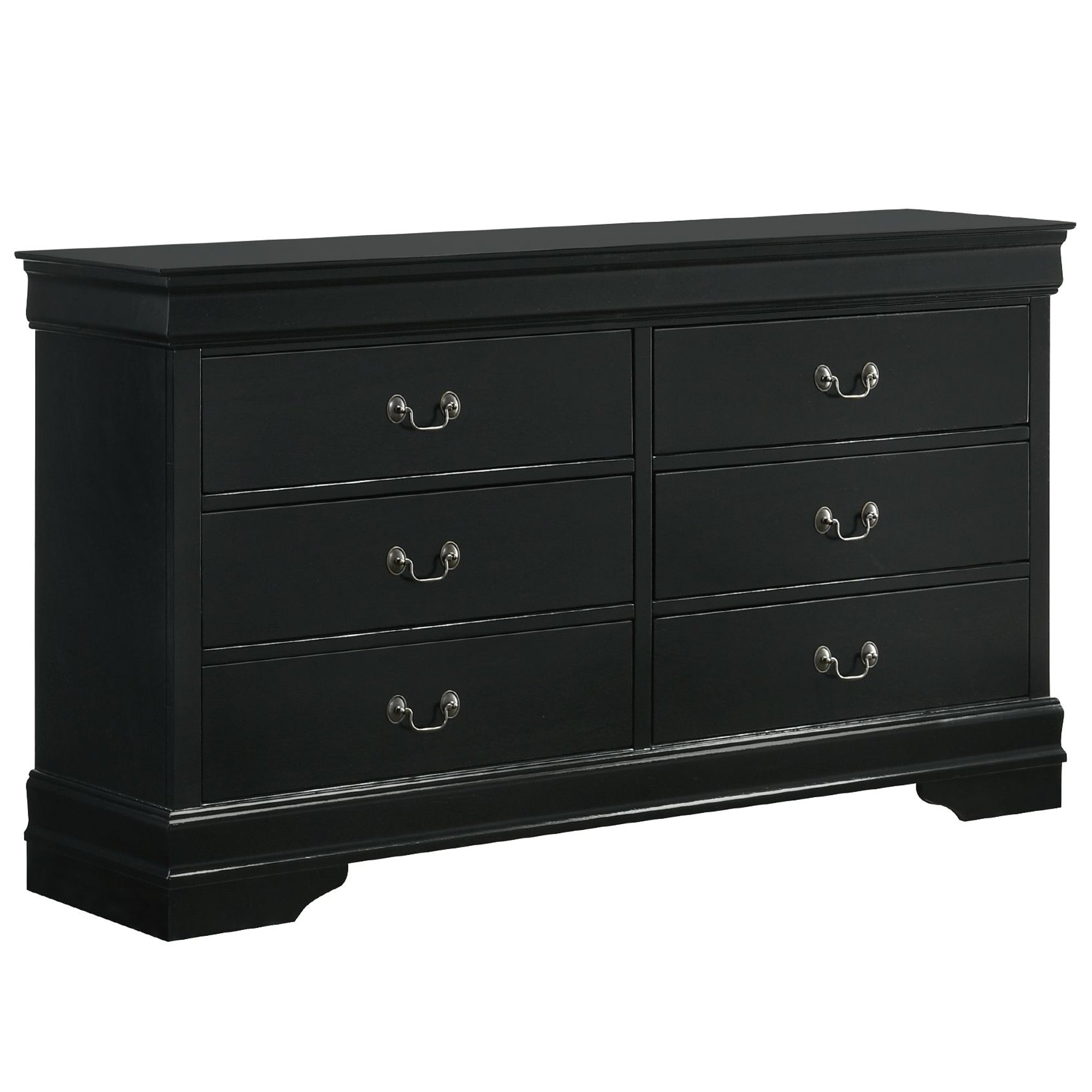 Louis-Philippe-6-Drawer-Dresser-in-Black