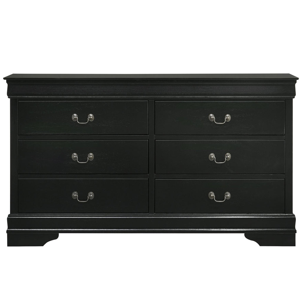 Louis-Philippe-6-Drawer-Dresser-in-Black