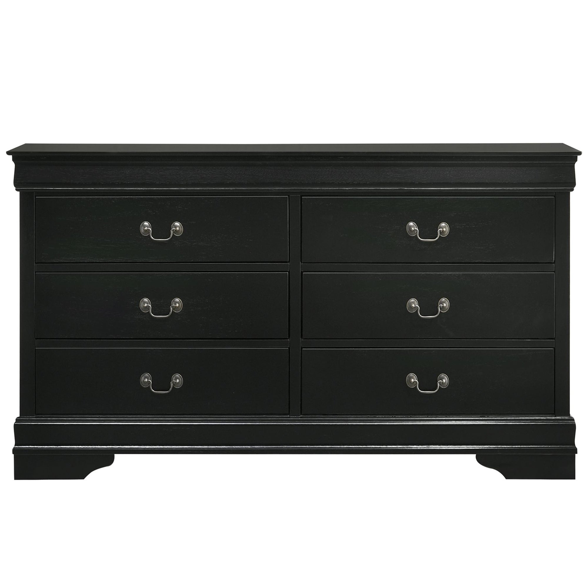 Louis-Philippe-6-Drawer-Dresser-in-Black