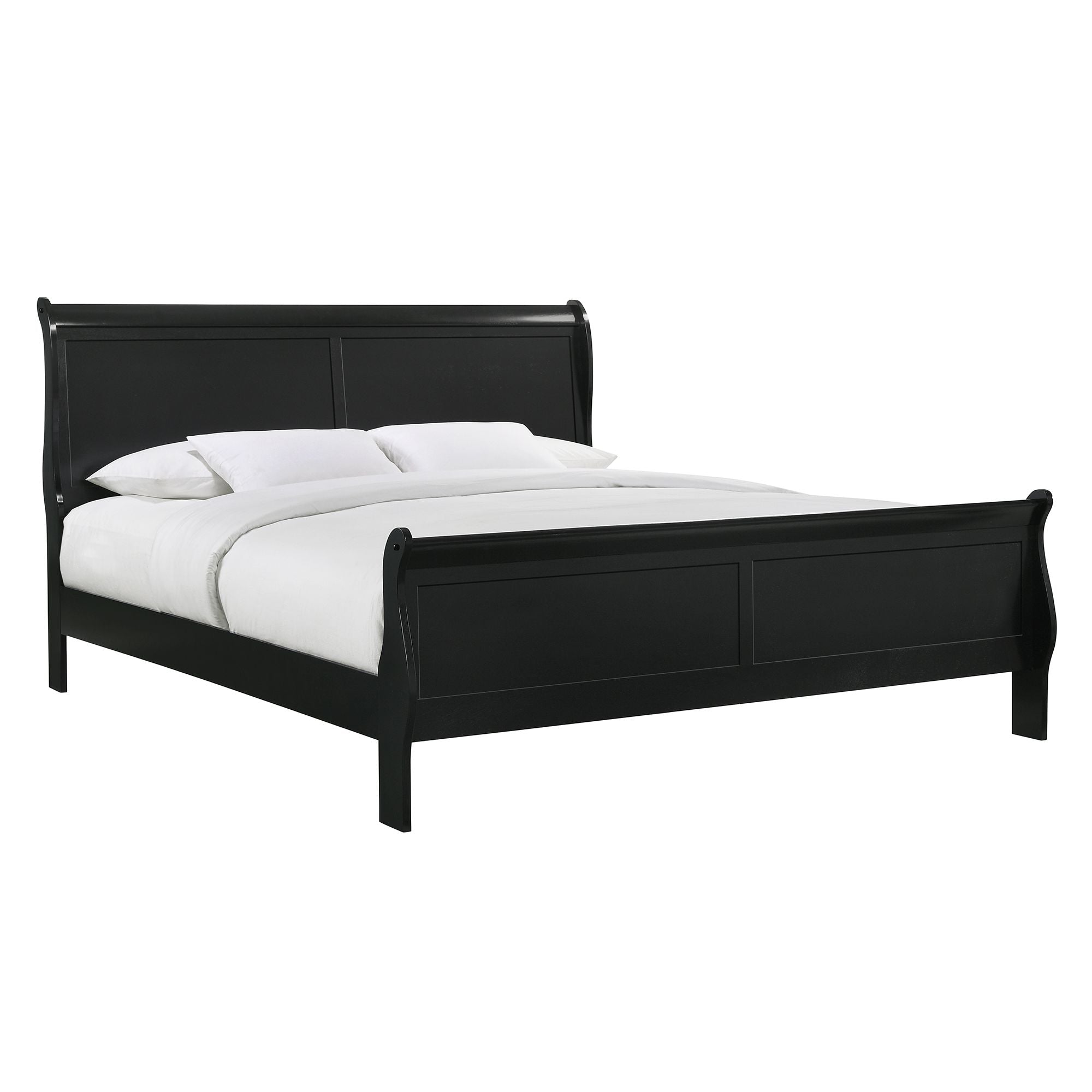 Louis-Philippe-King-Panel-5PC-Bedroom-Set-in-Black