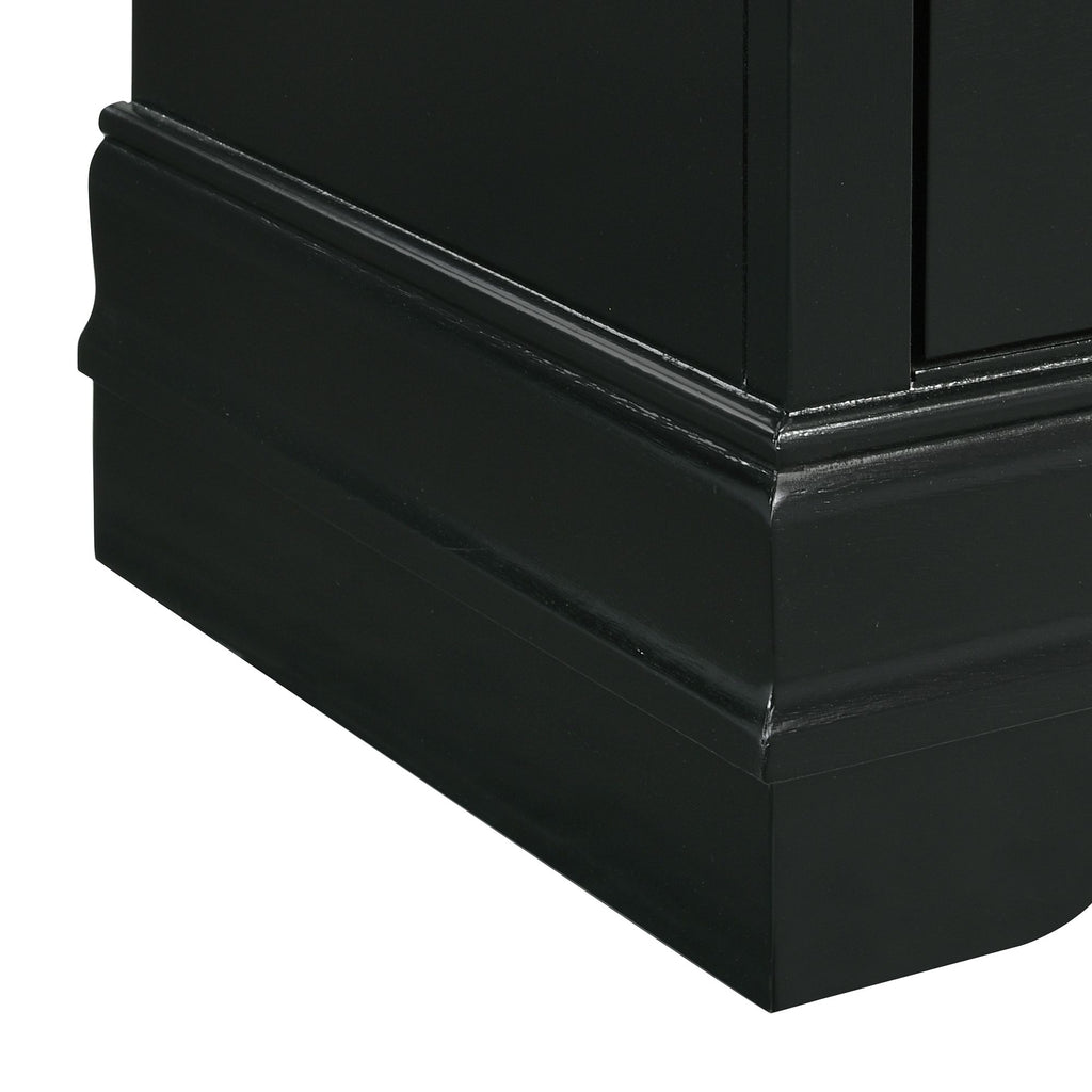 Louis-Philippe-King-Panel-3PC-Bedroom-Set-in-Black