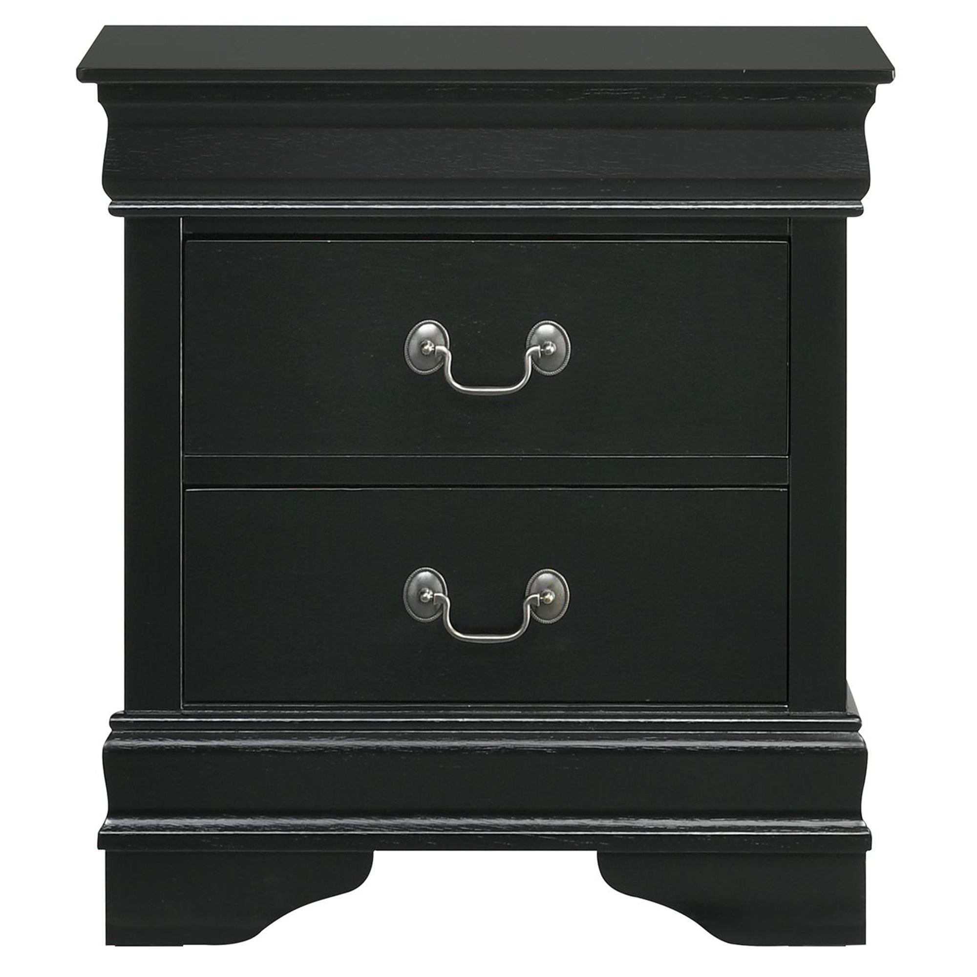 Louis-Philippe-2-Drawer-Nightstand-in-Black