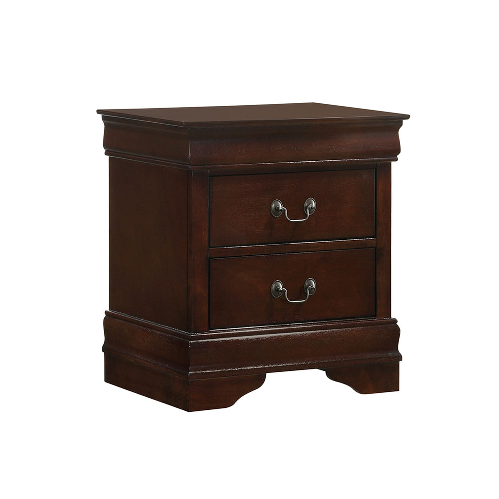 Louis Philippe Queen Panel 3-piece Bedroom Set in Cherry