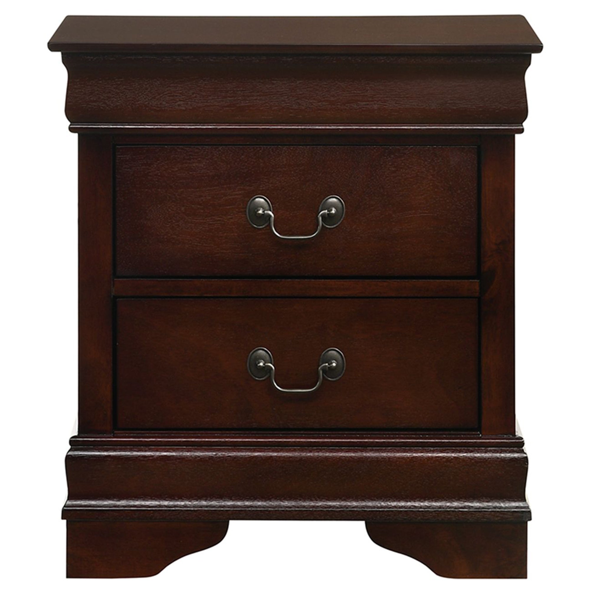 Louis-Philippe-2-Drawer-Nightstand-in-Cherry
