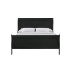 Louis-Philippe-Queen-Panel-Bed-in-Black