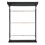 Louis-Philippe-Queen-Panel-Bed-in-Black
