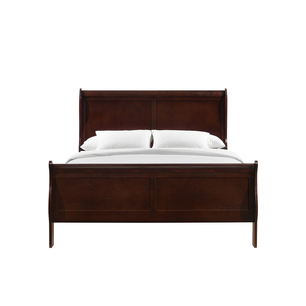 Louis-Philippe-Queen-Panel-Bed-in-Cherry