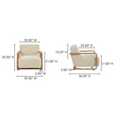 Eckersley Lounge Chair Cream Faux Fur