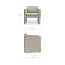 Harris Accent Chair Black And Beige Weave