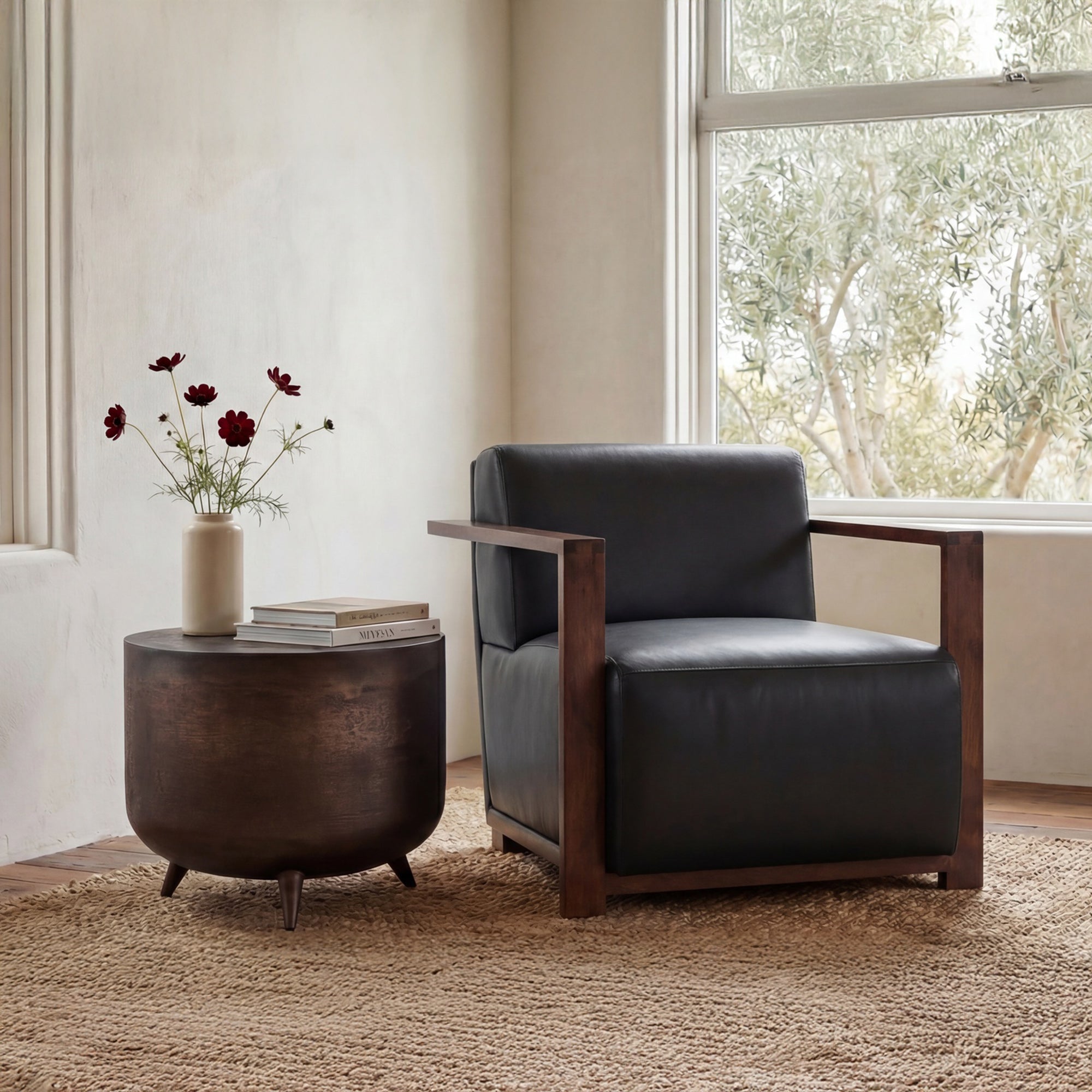 Barnes Accent Chair Black