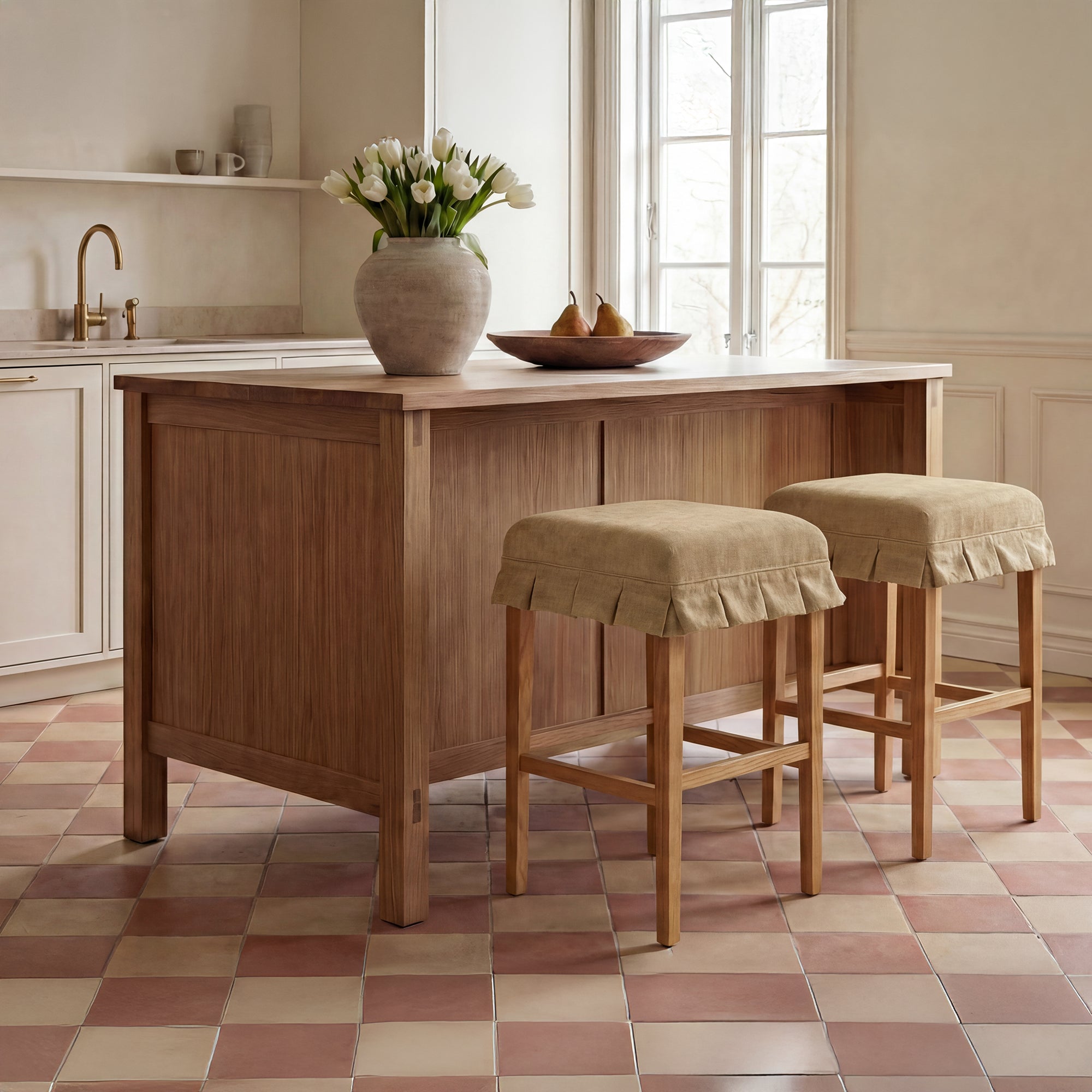 Anna Counter Stool Light Brown