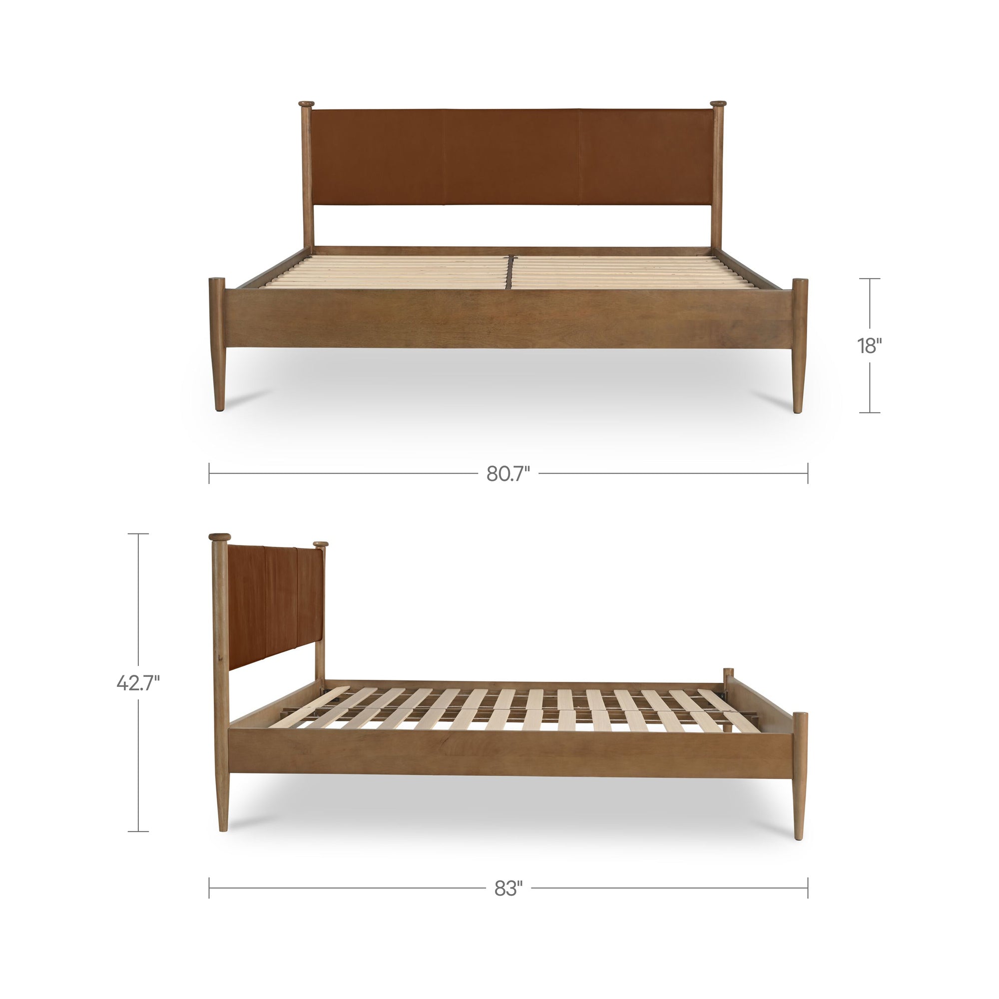 Crosby King Bed Brown