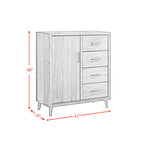 Malibu 4 Drawer Chest in Walnut
