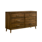 Malibu 6 Drawer Dresser in Walnut