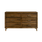 Malibu 6 Drawer Dresser in Walnut