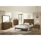 Malibu 6 Drawer Dresser & Mirror in Walnut