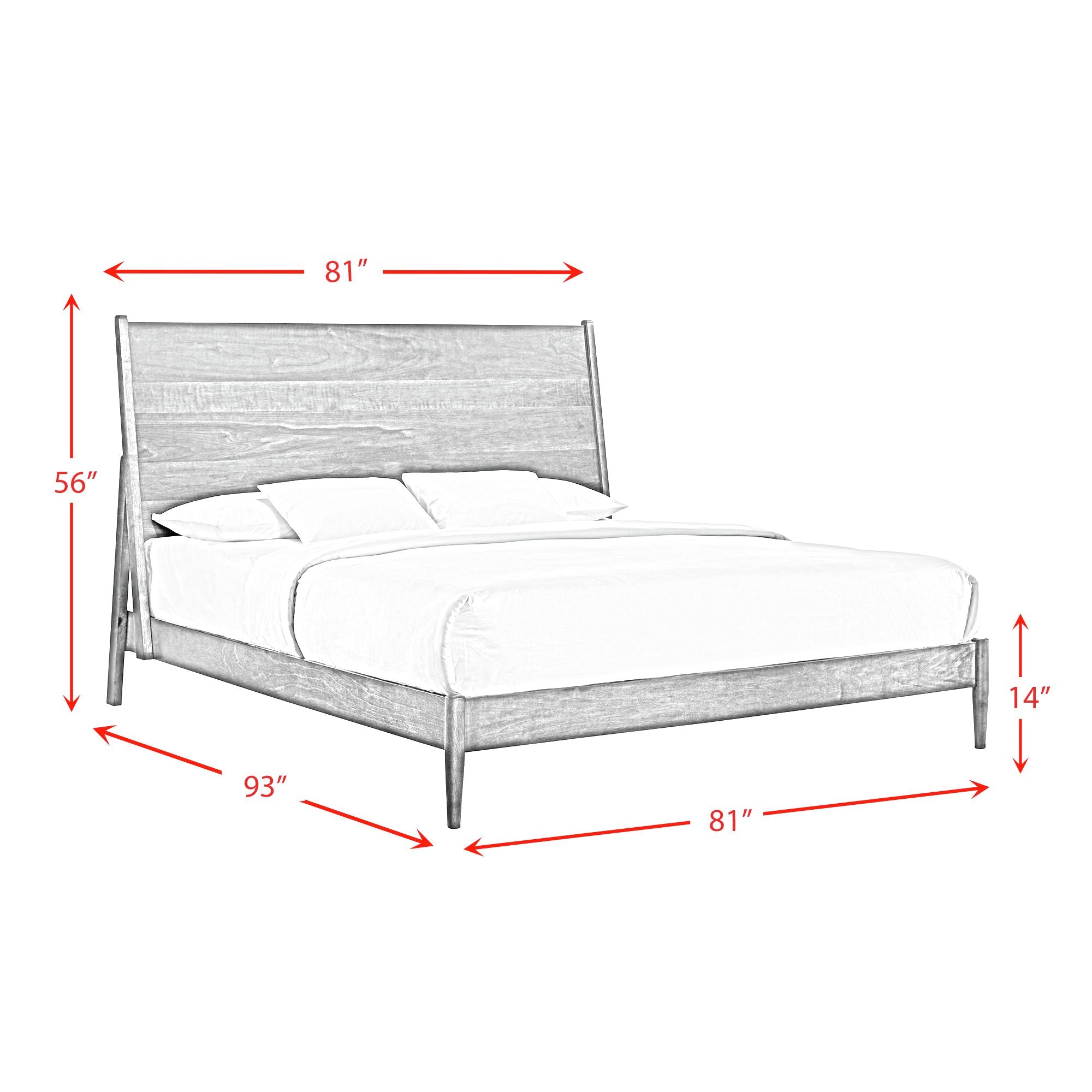 Malibu King Panel Bed in Walnut