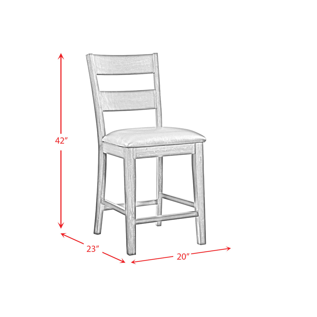 Mango-5PC-Counter-Height-Dining-Set-Table-&-Four-Chairs