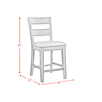 Mango-5PC-Counter-Height-Dining-Set-Table-&-Four-Chairs