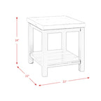 Marcello-w/-White-Top---End-table