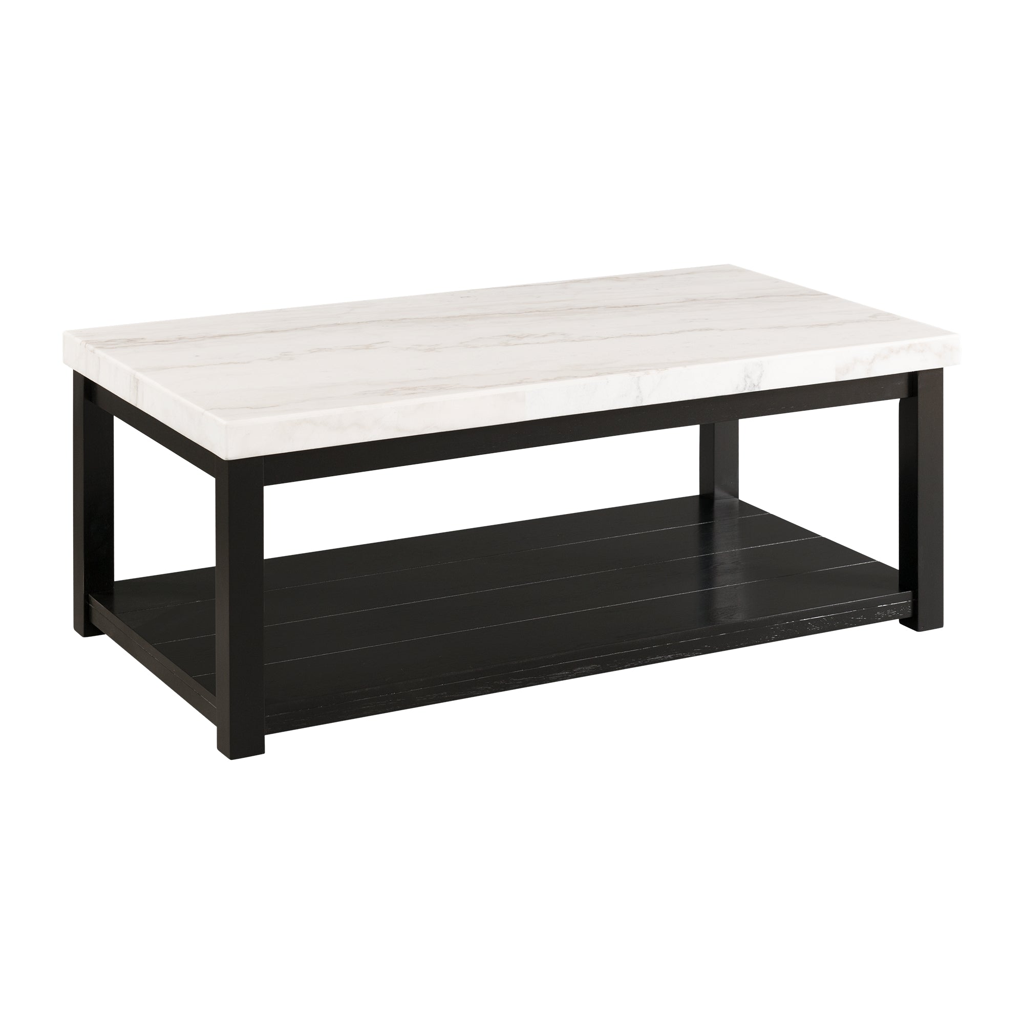 Marcello-w/-White-Top---Rectangular-Coffee-Table-W/Casters