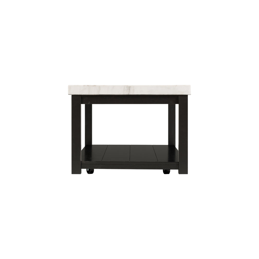 Marcello-w/-White-Top---Rectangular-Coffee-Table-W/Casters