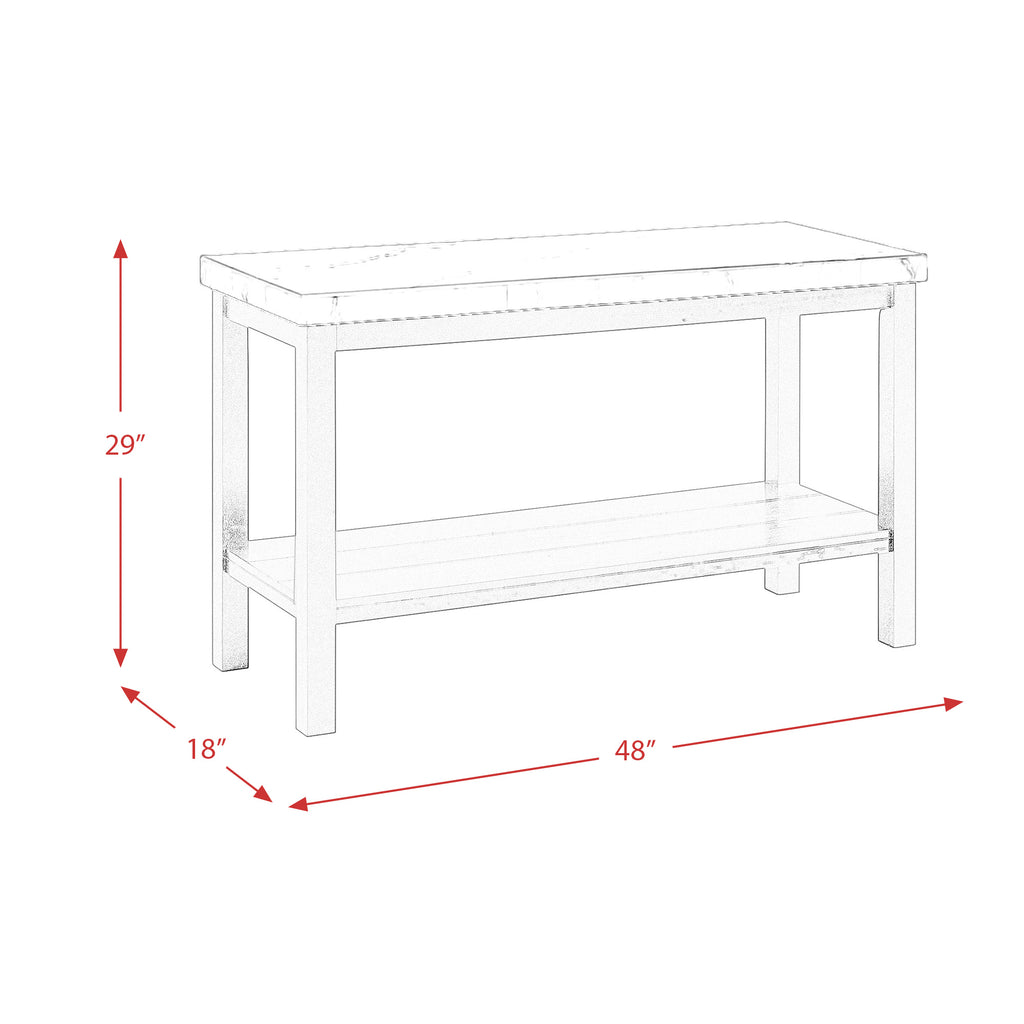 Marcello-w/-White-Top---Sofa-Table