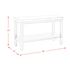 Marcello-w/-White-Top---Sofa-Table