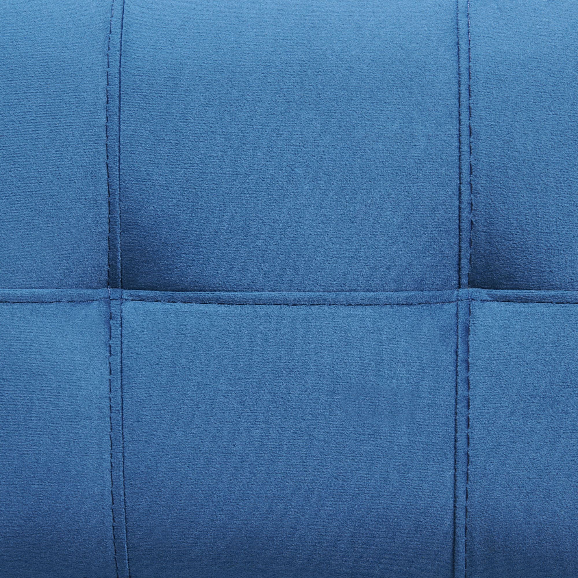 Marco-Bar-Table-Set-Single-Pack-in-White-Top-(Table-+-3-Stool-in-Blue-Velvet)