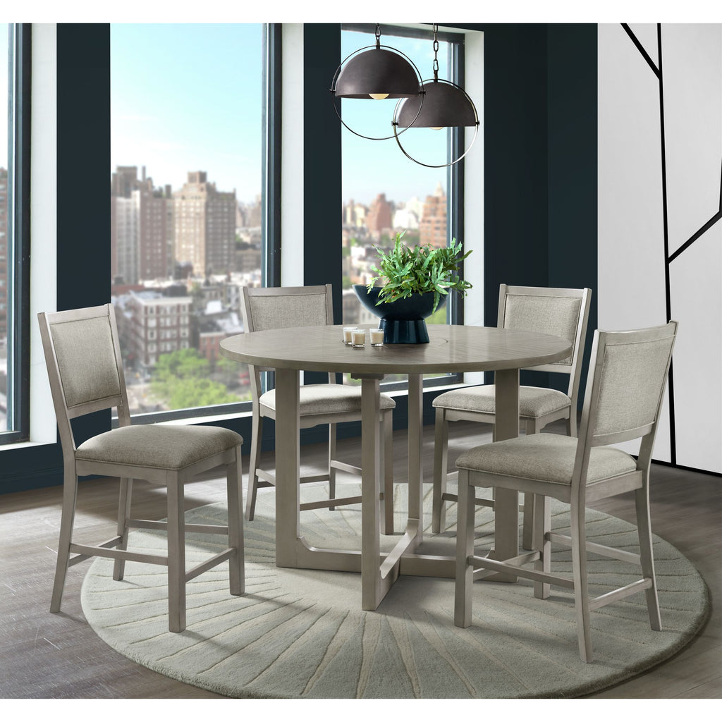 Marly-Round-Counter-Table-W/-Lazy-Susan-in-Grey