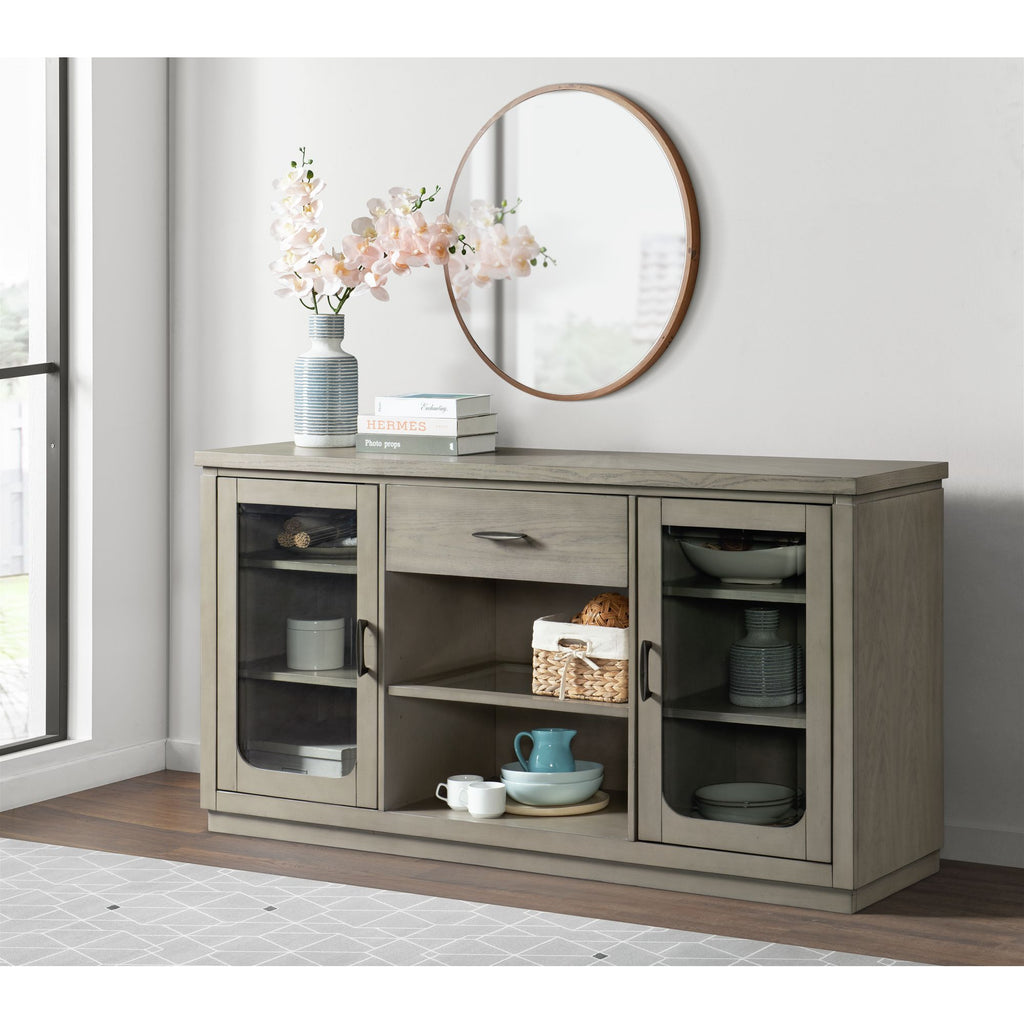 Marly-Server-W/-Glass-Door-&-LED-Light-in-Grey