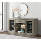 Marly-Server-W/-Glass-Door-&-LED-Light-in-Grey