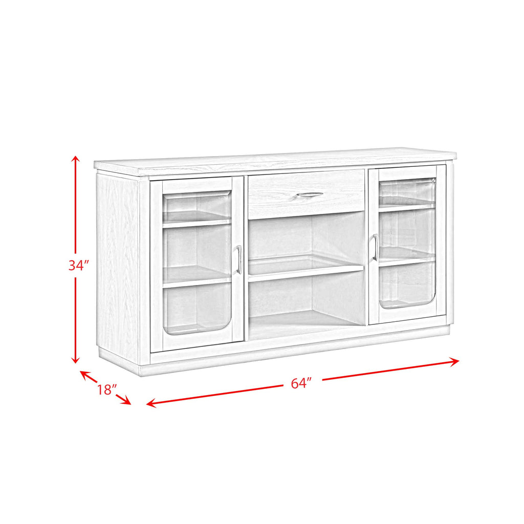 Marly-Server-W/-Glass-Door-&-LED-Light-in-Grey