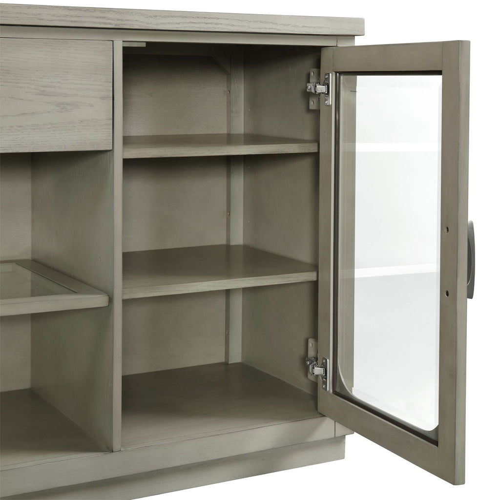 Marly-Server-W/-Glass-Door-&-LED-Light-in-Grey